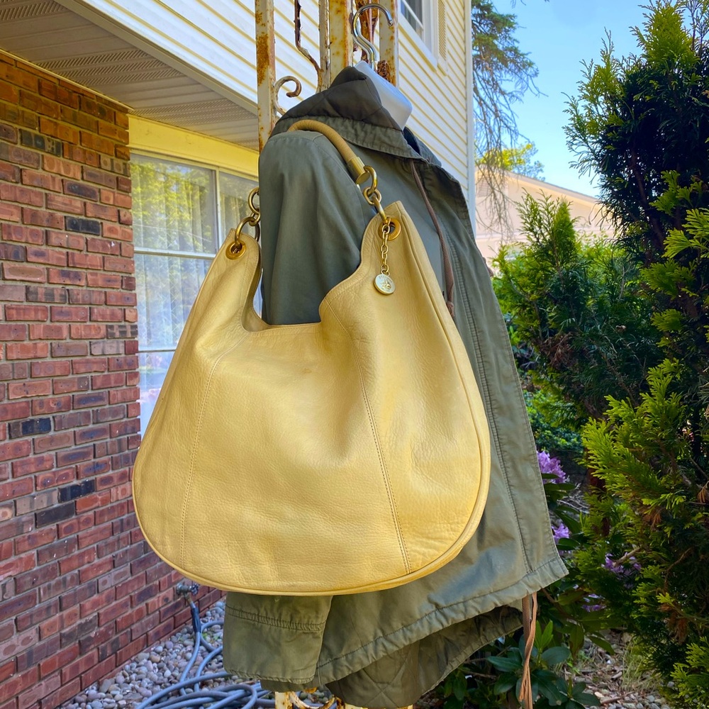 Brahmin Large Pebbled Leather Hobo Tote Bag